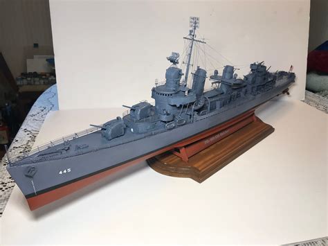 USS Fletcher destroyer ship modelDetailed Scale Model 31 | Etsy