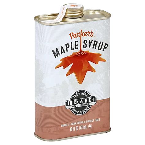 Parkers Syrup Dark Maple - 16 Oz - Andronico's