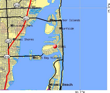 Miami Beach Zip Code Map | Carolina Map