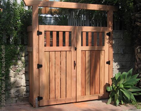 Hollywood Hills Asian Modern Fusion Wood Entry Gate