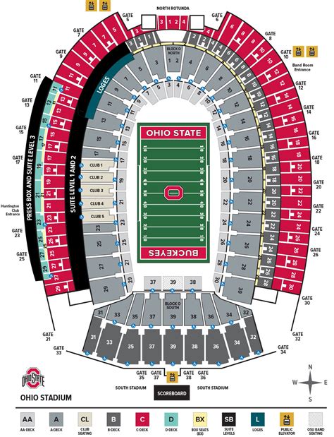 Ohio State Stadium Seating Chart View