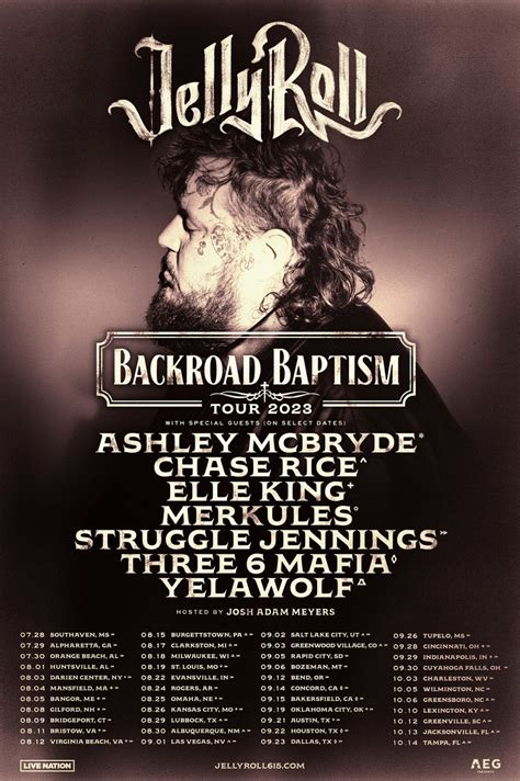 Jelly Roll Announces Backroad Baptism Tour | Hometown Country Music