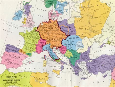 Europe Map 1000 Years - Freddy Bernardine