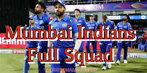 Mumbai Indians Full Squad IPL 2024, MI Team Players List & Probable ...