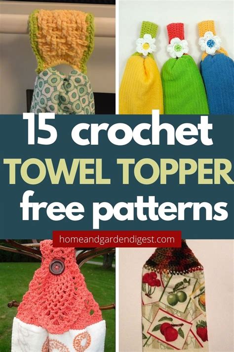 15 Beautiful Towel Topper Free Crochet Patterns & Instructions | HnGD