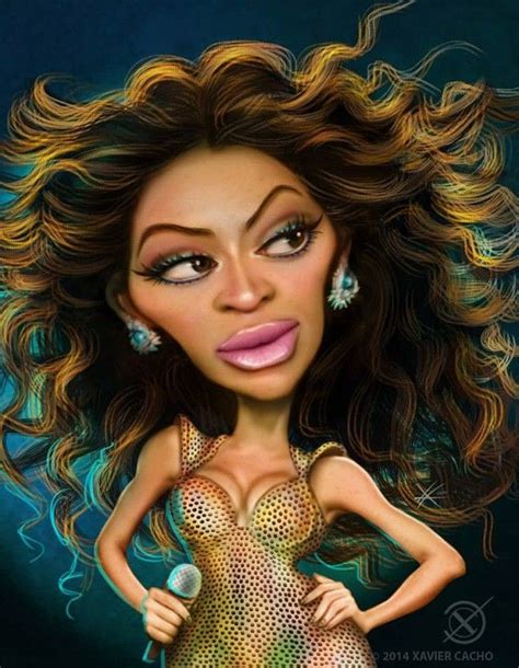 Caricatura de Beyoncé | Funny caricatures, Celebrity caricatures ...