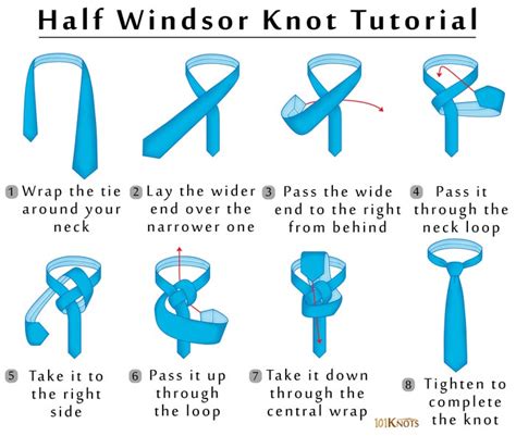 Tie Half Windsor - How To Tie A Half Windsor Knot Half Windsor Necktie ...