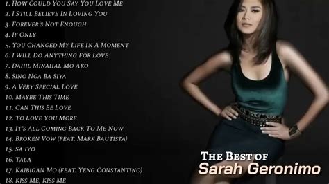 Sarah Geronimo Greatest Hits | Non-Stop Playlist - YouTube