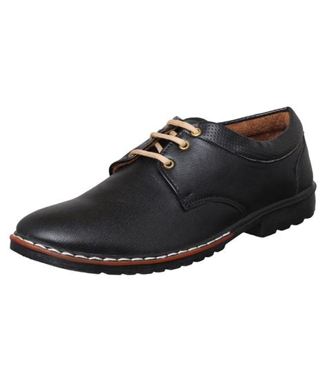 Wdl Office Artificial Leather Black Formal Shoes Price in India- Buy ...