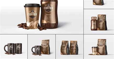 Coffee Packaging Mockup Set, Product Mockups ft. coffee & drink - Envato