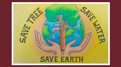 Save Tree Save Earth, Save Water Drawing, Save Earth Posters, Save ...