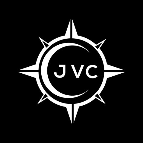 JVC creative initials letter logo.JVC abstract technology circle ...