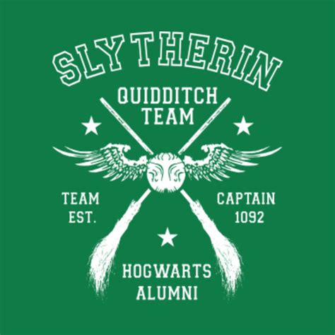 Slytherin Quidditch Team Captain - Harry Potter - T-Shirt | TeePublic