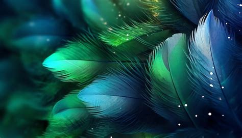 Premium Photo | A green peacock wallpaper with a white background and a ...