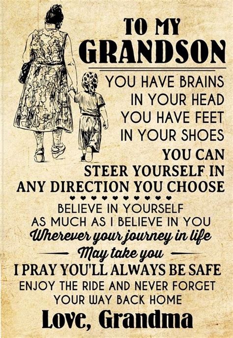 WAY BACK HOME - PERFECT GIFT FOR GRANDSON | Grandparents quotes, Quotes ...