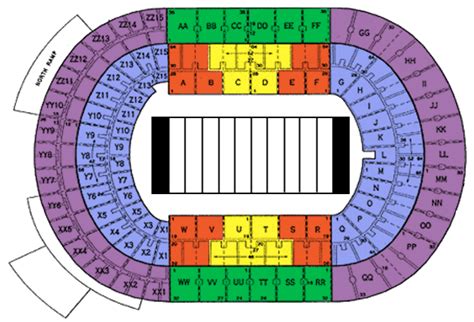 Interactive Seat Number Neyland Stadium Seating Chart