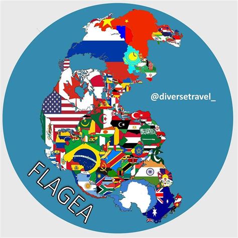 Map of Pangea with current International borders - Vivid Maps