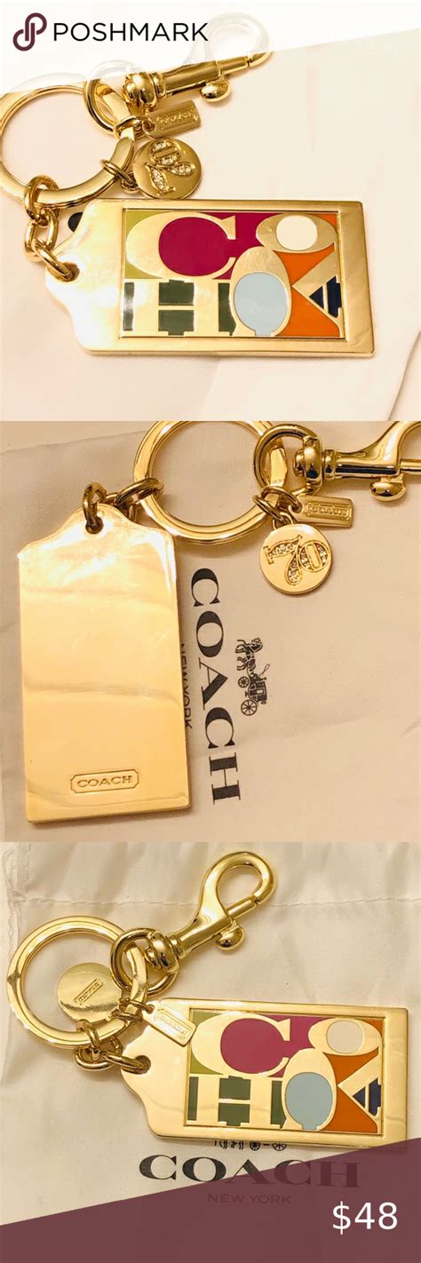 Coach keychain/bag charm/key fob | Bag charm, Fobs, Coach keychain