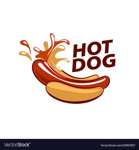 Logo hot dog Royalty Free Vector Image - VectorStock