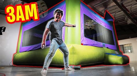 3AM Trapped in a $100,000 BOUNCY HOUSE! - YouTube