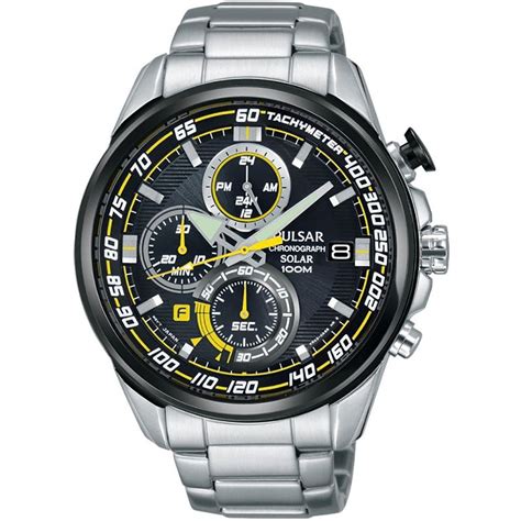 Pulsar Men's Chronograph Solar Powered Watch - Watches from Francis ...