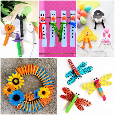 Clothes Pin Crafts For Kids