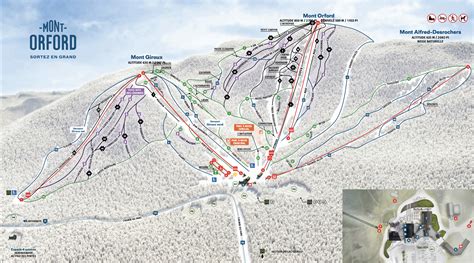 Mont Orford Trail map - Freeride