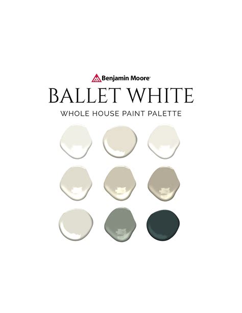 Ballet White Paint Palette Benjamin Moore Whole House - Etsy UK