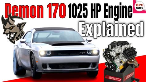 2023 Dodge Challenger SRT Demon 170 1025 Horsepower Engine Explained ...