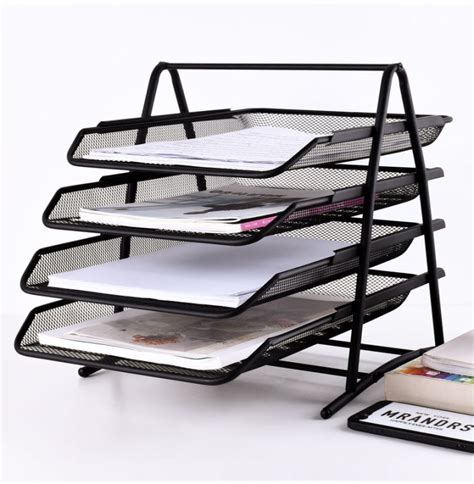 Office organizer Office supplies, Four-layer file tray/file holder/a4 ...