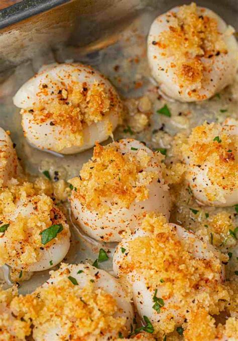 Parmesan Baked Scallops - Sherry Baby Recipes