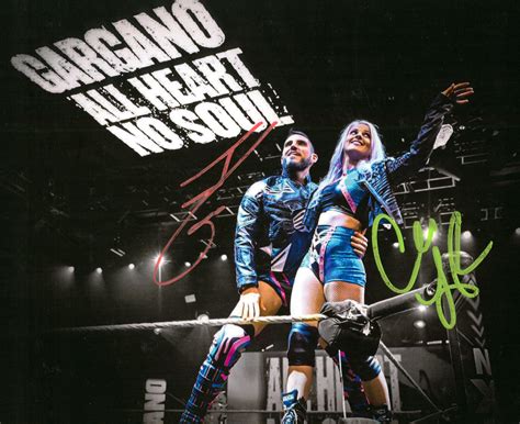 Johnny Gargano & Candice LeRae dual signed 8x10 Photo – Signed By ...