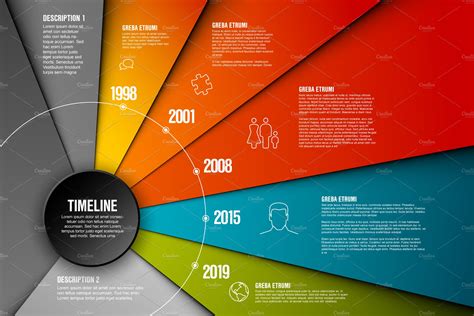 Vector Infographic timeline template | Background Graphics ~ Creative ...