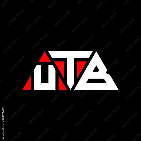 UTB triangle letter logo design with triangle shape. UTB triangle logo ...