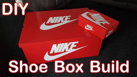 DIY Nike Shoe Box Build | Ideal For Storing Trainers & Shoes - YouTube