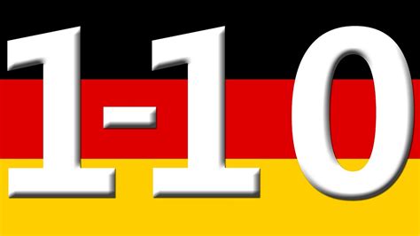 Simple Learning to Count to 10 in German Counting 1 to 10 Numbers for ...