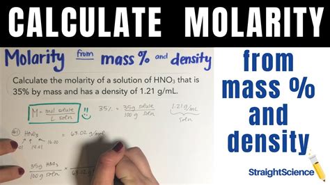 Density to molarity calculator - MuntasirVega