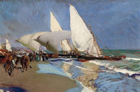 El Poder del Arte: Cosiendo la vela, obra de Joaquìn Sorolla y Bastida