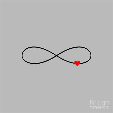 Infinity Symbol With Heart Drawings