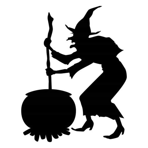 Silhouette Of Witches Cauldron Illustrations, Royalty-Free Vector ...