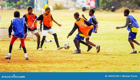 Children Playing Soccer