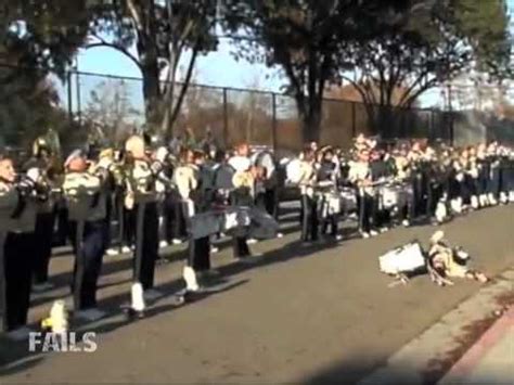 Marching Band Drummer Fail - YouTube