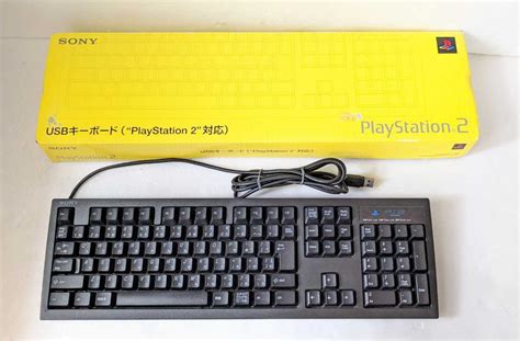 Sony PlayStation 2 USB Keyboard SCPH-10240 PS2 Used Controller Black W ...