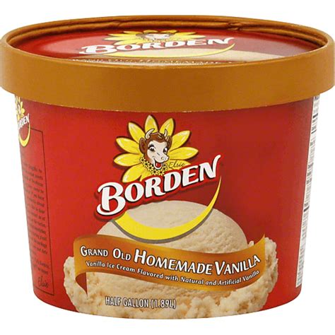 Borden Ice Cream, Grand Old Homemade Vanilla | Ice Cream, Treats ...