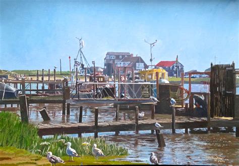 Southwold Harbour Suffolk Painted by Frank Callaghan