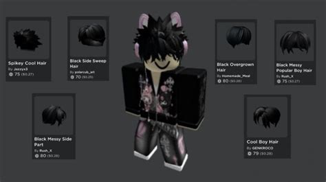 lqv1r's hair combo in 2021 | Emo boy hair, Roblox, Emo fits