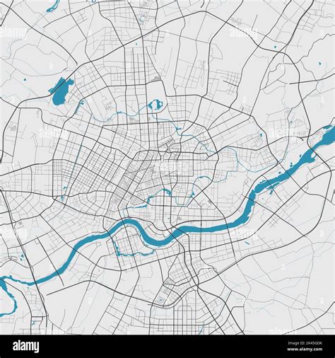 Shenyang vector map. Detailed map of Shenyang city administrative area ...