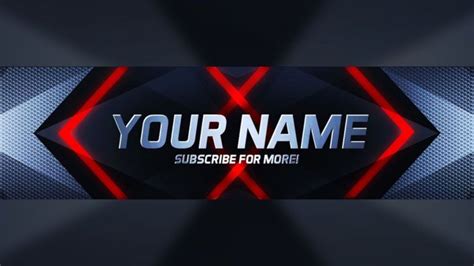 Free New Free Photoshop Youtube Banner Template Download! Youtube ...