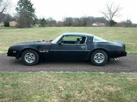 1976 PONTIAC TRANS AM 400 V8 Auto 60,000 miles Survivor BLACK and Gold ...