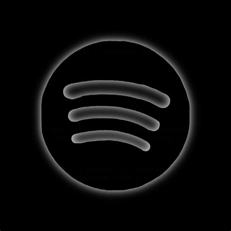 Spotify icon in the color neon black Black Wallpaper Iphone Dark, Dark ...